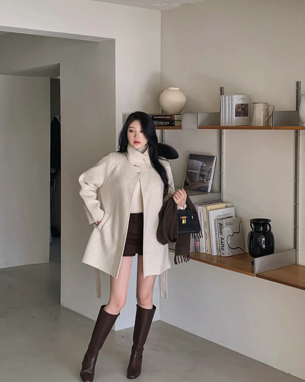 긴팔 티셔츠 모델 착용 이미지-S3L33