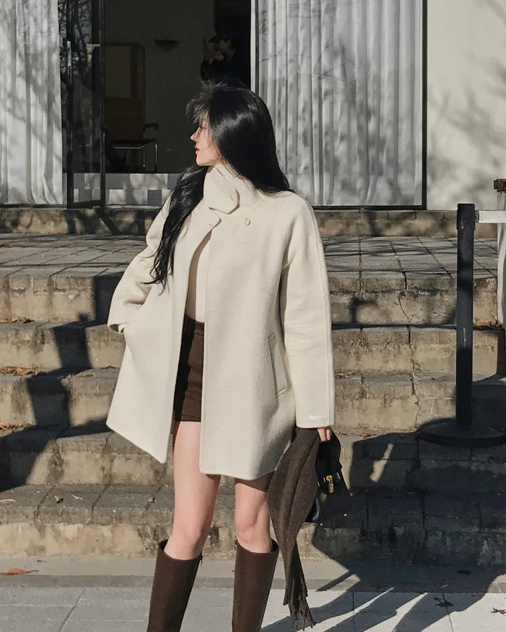 긴팔 티셔츠 모델 착용 이미지-S3L20