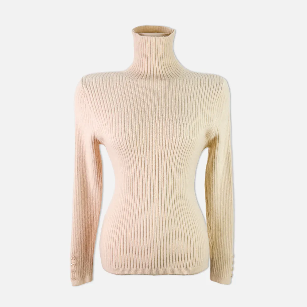 긴팔 티셔츠 크림 색상 이미지-S1L24