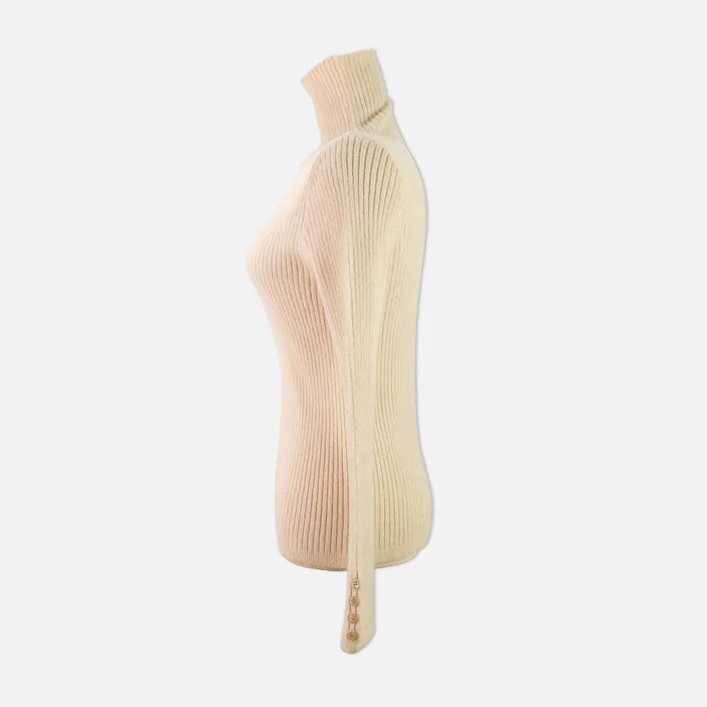 긴팔 티셔츠 크림 색상 이미지-S1L20