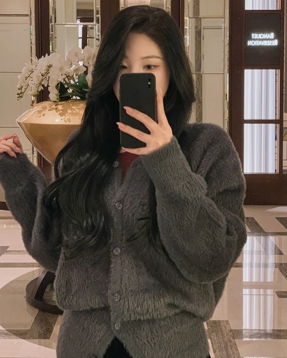 미니 스커트 모델 착용 이미지-S1L69