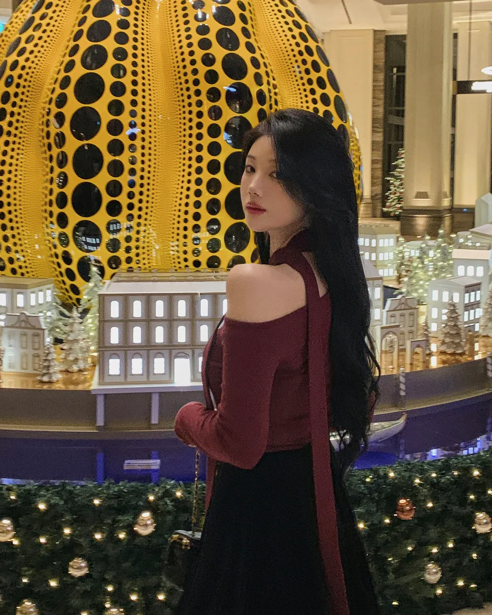 미니 스커트 모델 착용 이미지-S1L70