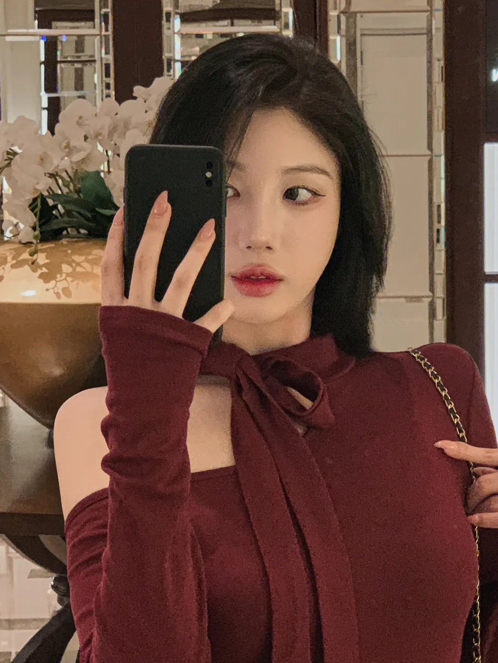 미니 스커트 모델 착용 이미지-S1L64