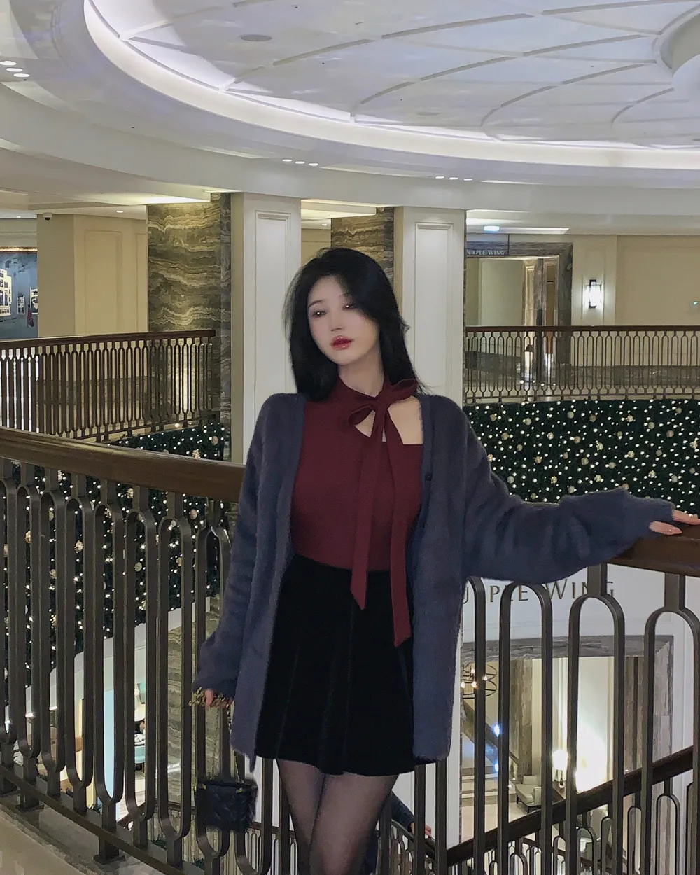 미니 스커트 모델 착용 이미지-S1L61