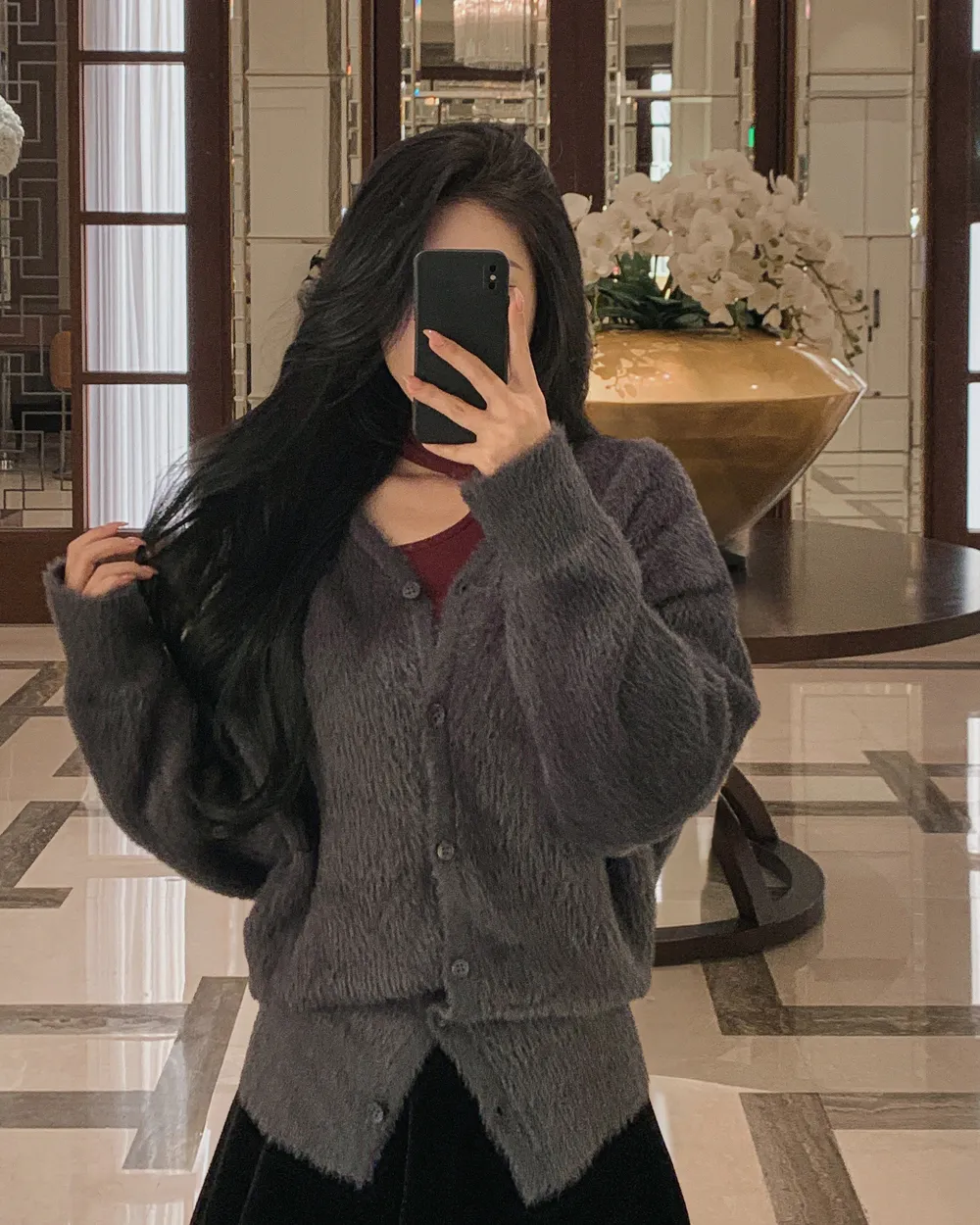 미니 스커트 모델 착용 이미지-S1L67