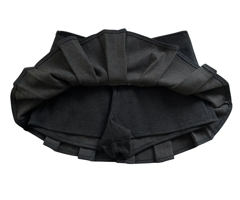 미니 스커트 차콜 색상 이미지-S2L34