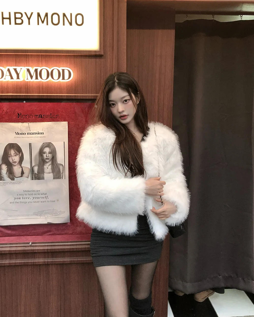 긴팔 티셔츠 모델 착용 이미지-S3L50