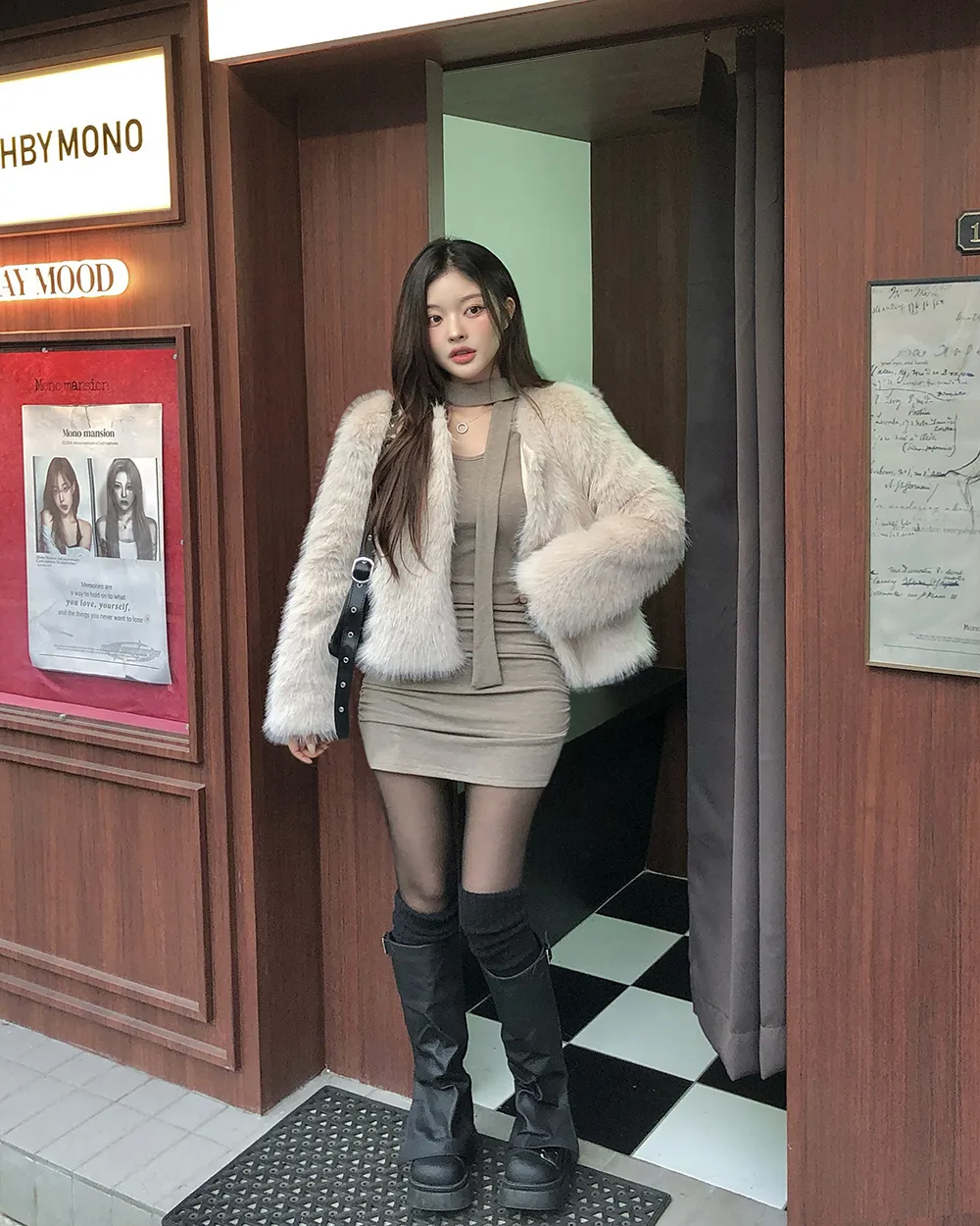 긴팔 티셔츠 모델 착용 이미지-S3L61