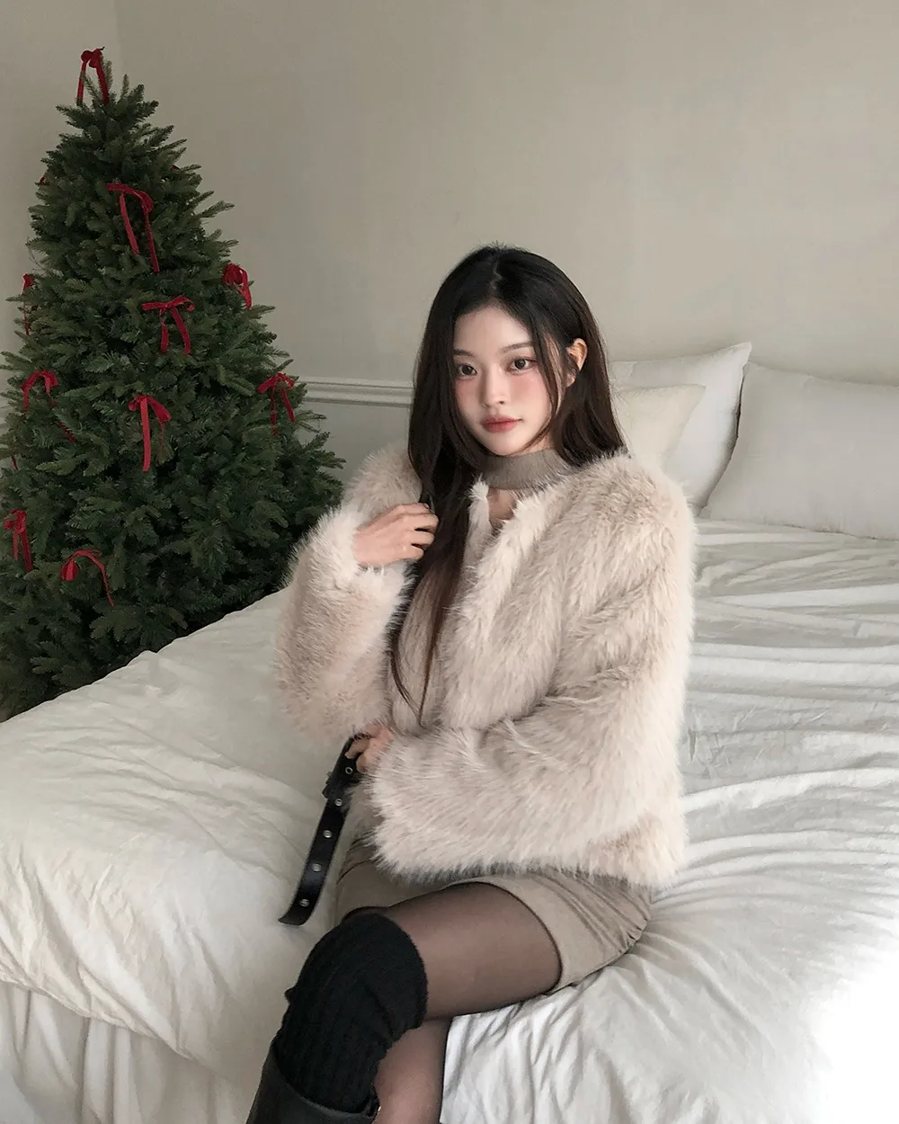 긴팔 티셔츠 모델 착용 이미지-S3L69