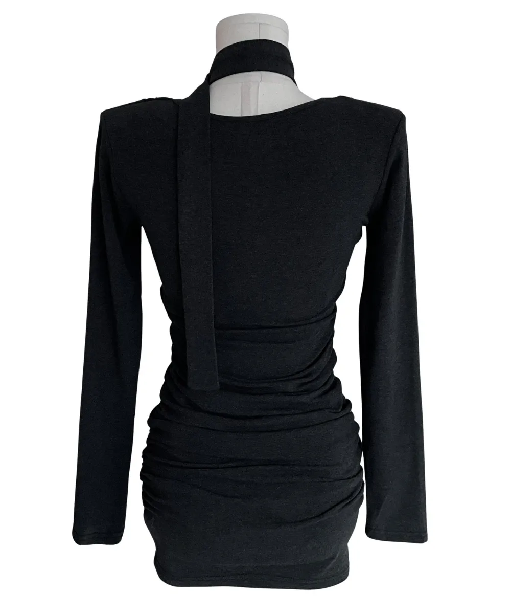 긴팔 티셔츠 차콜 색상 이미지-S3L9