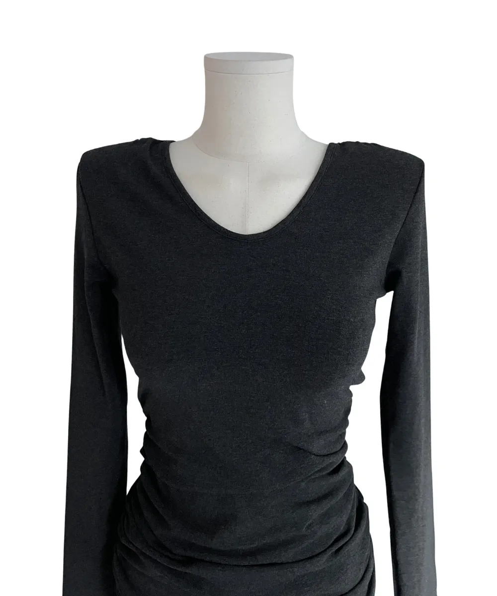 긴팔 티셔츠 차콜 색상 이미지-S3L10