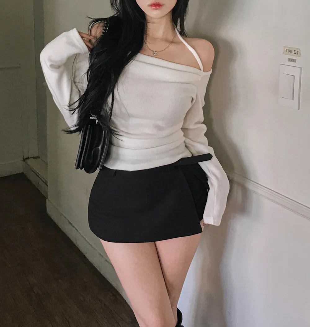 패딩 모델 착용 이미지-S1L80