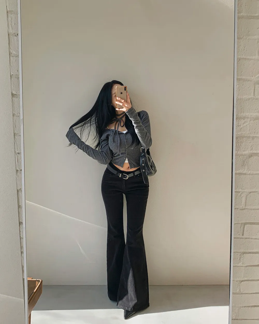 패딩 모델 착용 이미지-S1L104