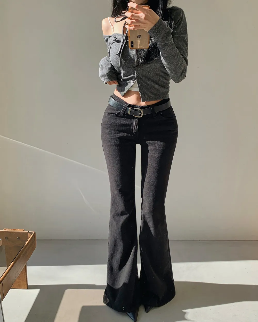 패딩 모델 착용 이미지-S1L106