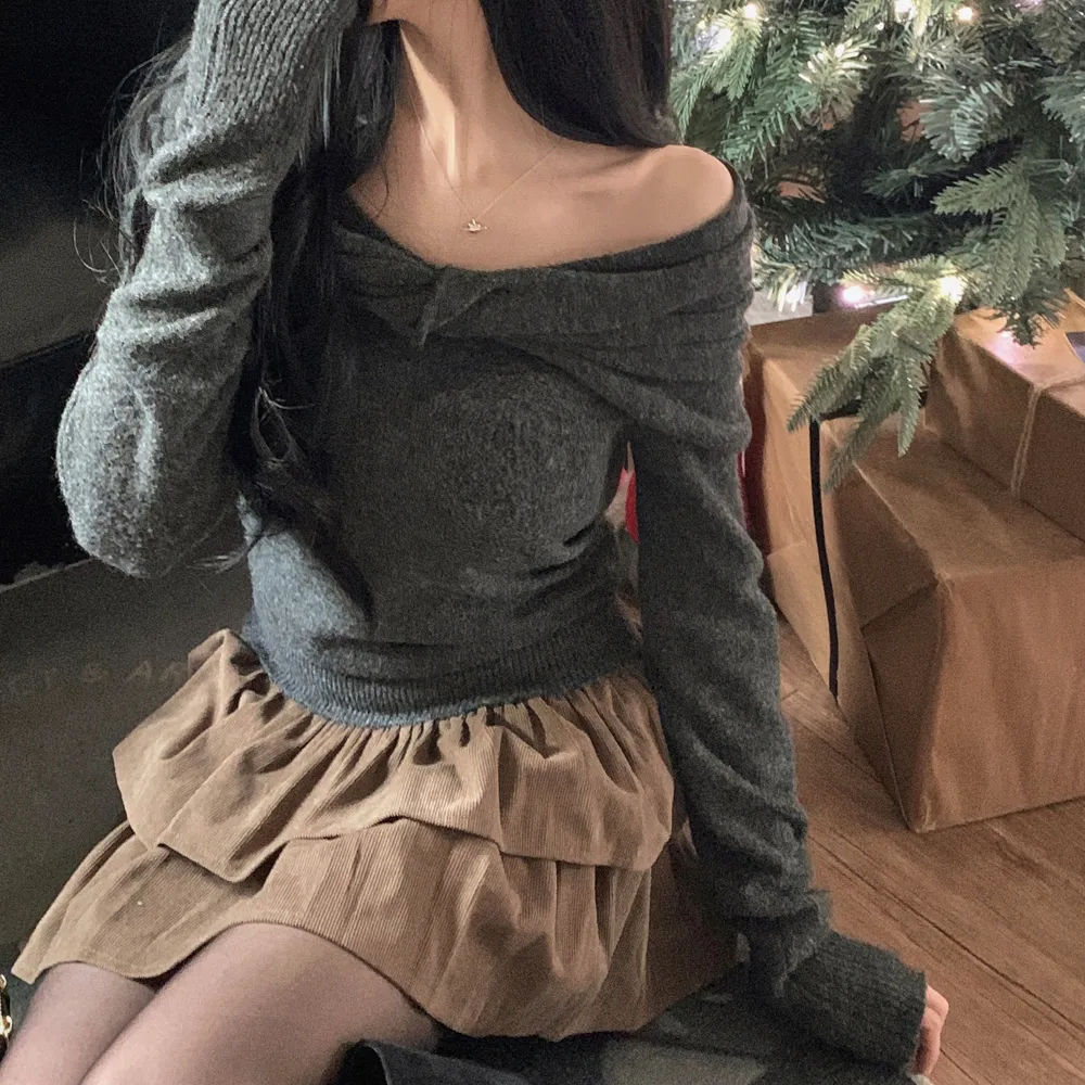 미니 스커트 모델 착용 이미지-S1L46