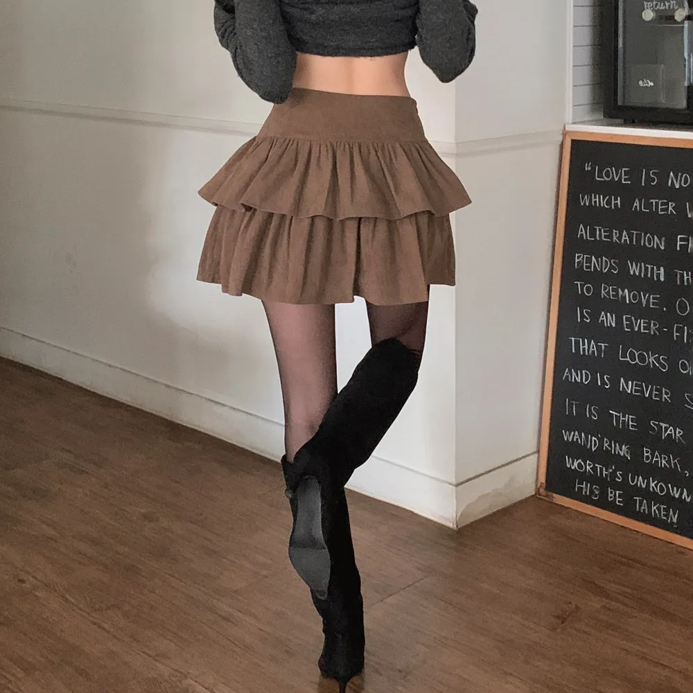 미니 스커트 모델 착용 이미지-S1L33