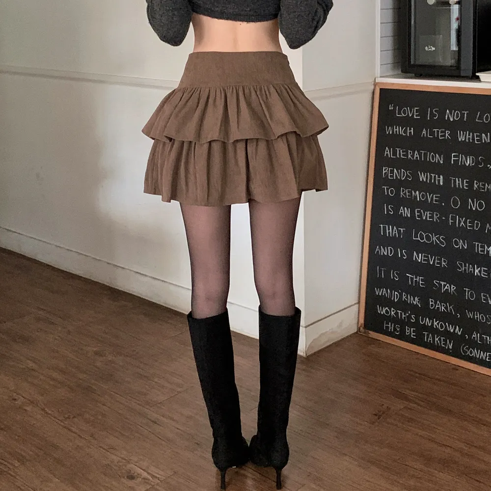 미니 스커트 모델 착용 이미지-S1L55