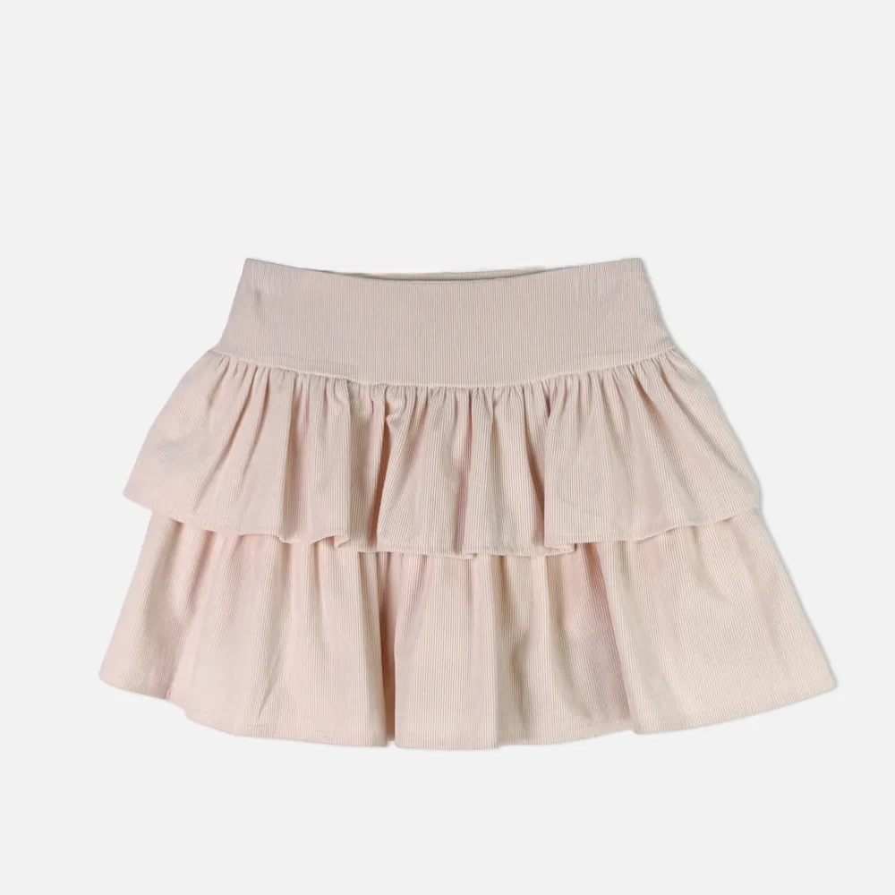 미니 스커트 크림 색상 이미지-S1L22