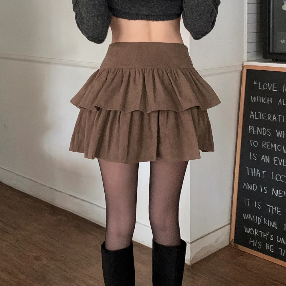 미니 스커트 모델 착용 이미지-S1L56