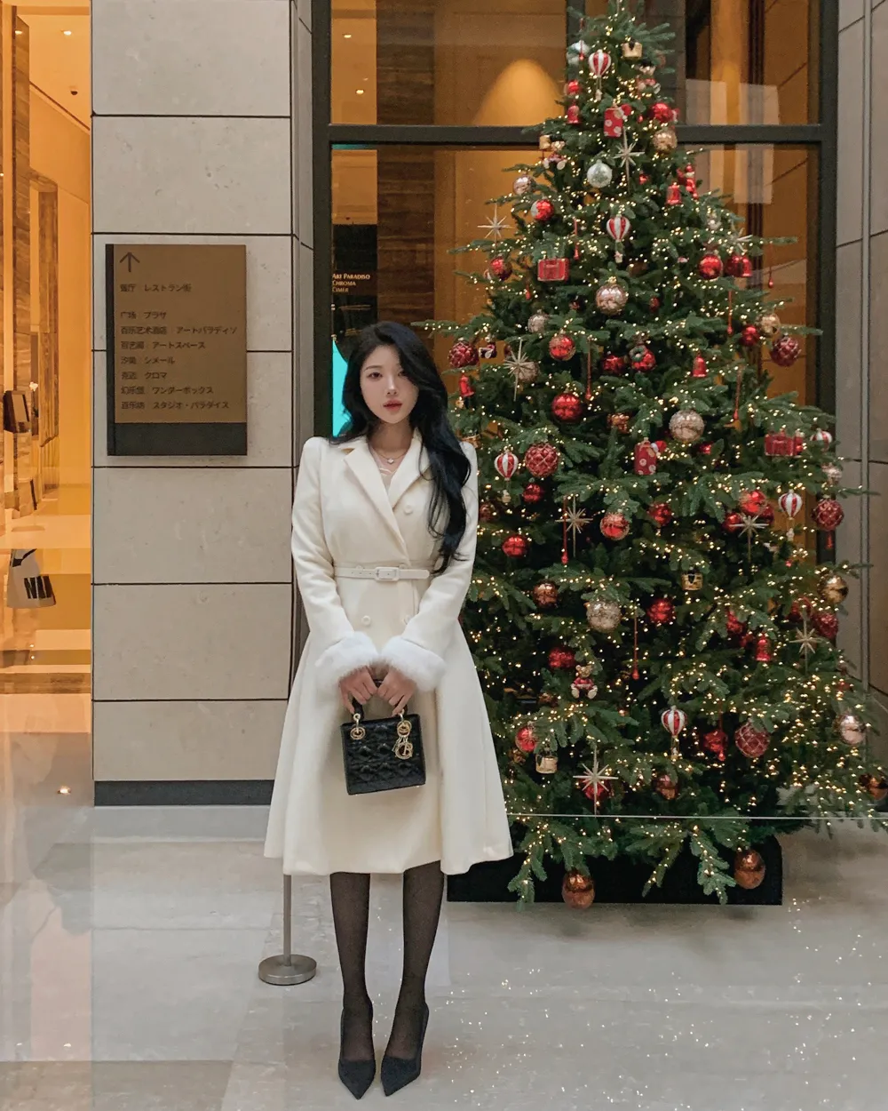 긴팔 티셔츠 모델 착용 이미지-S1L119