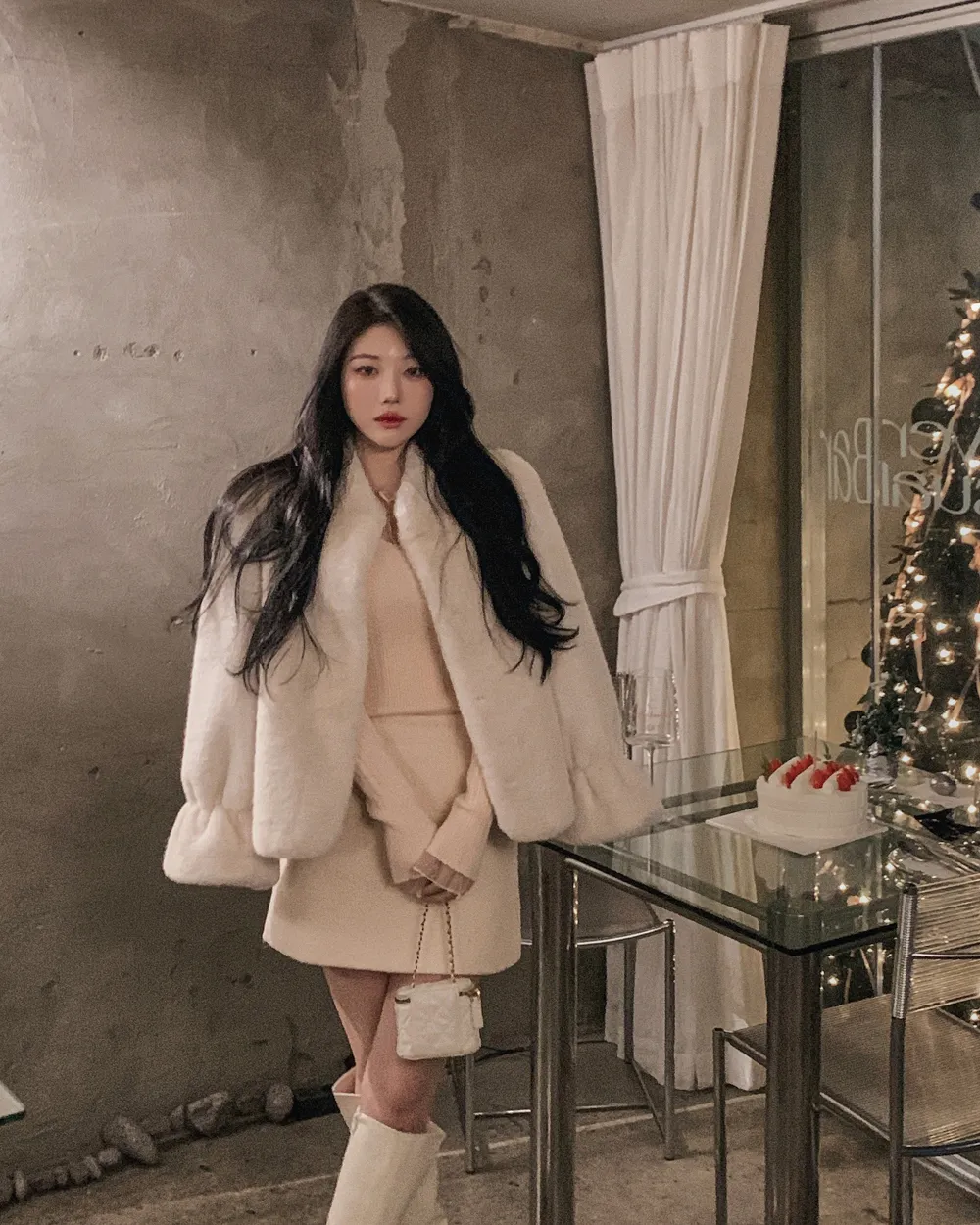 긴팔 티셔츠 모델 착용 이미지-S1L80