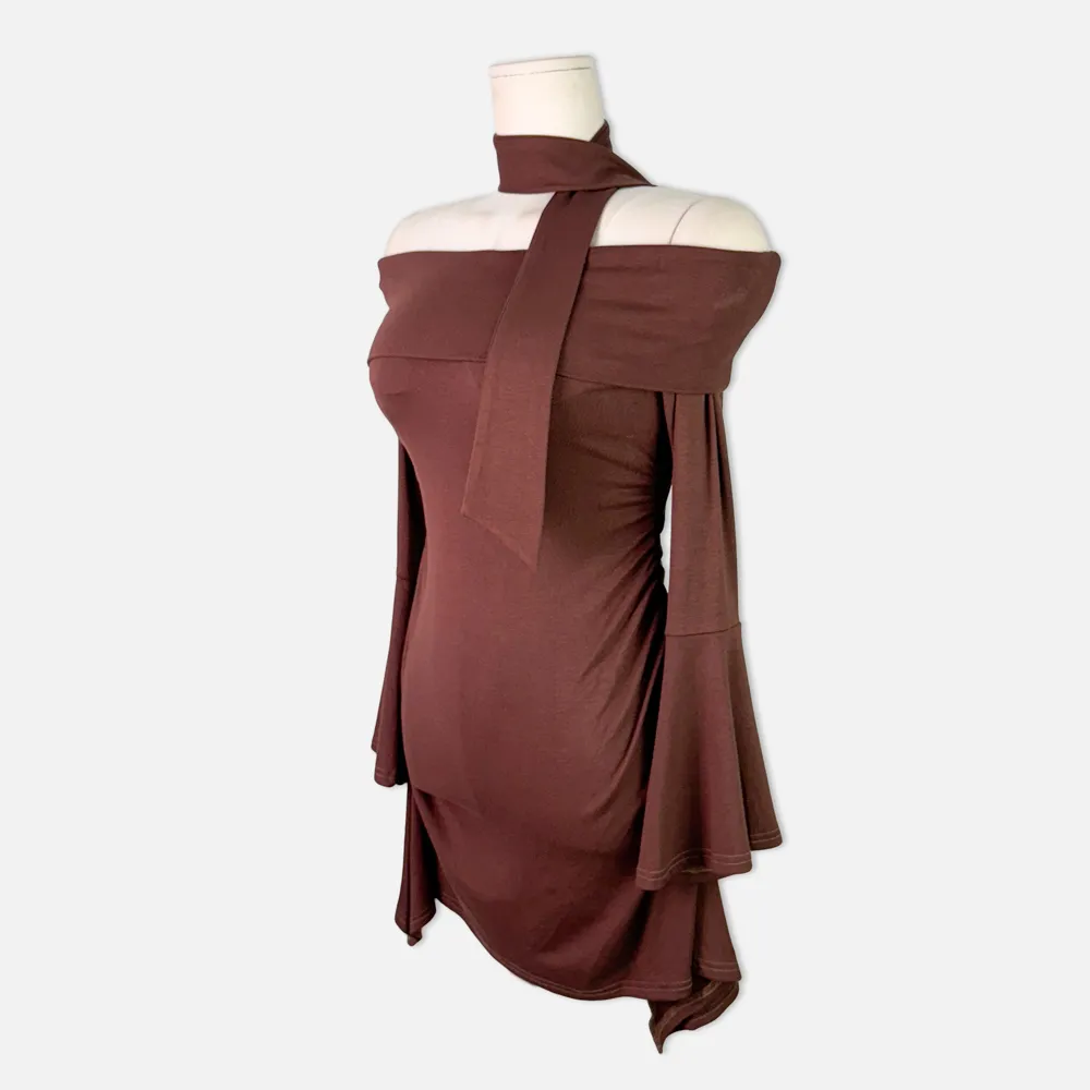 드레스 버건디 색상 이미지-S1L25