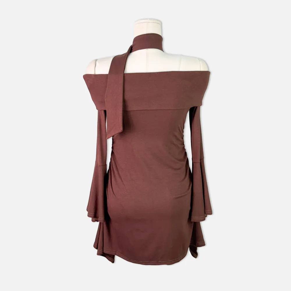 드레스 버건디 색상 이미지-S1L29