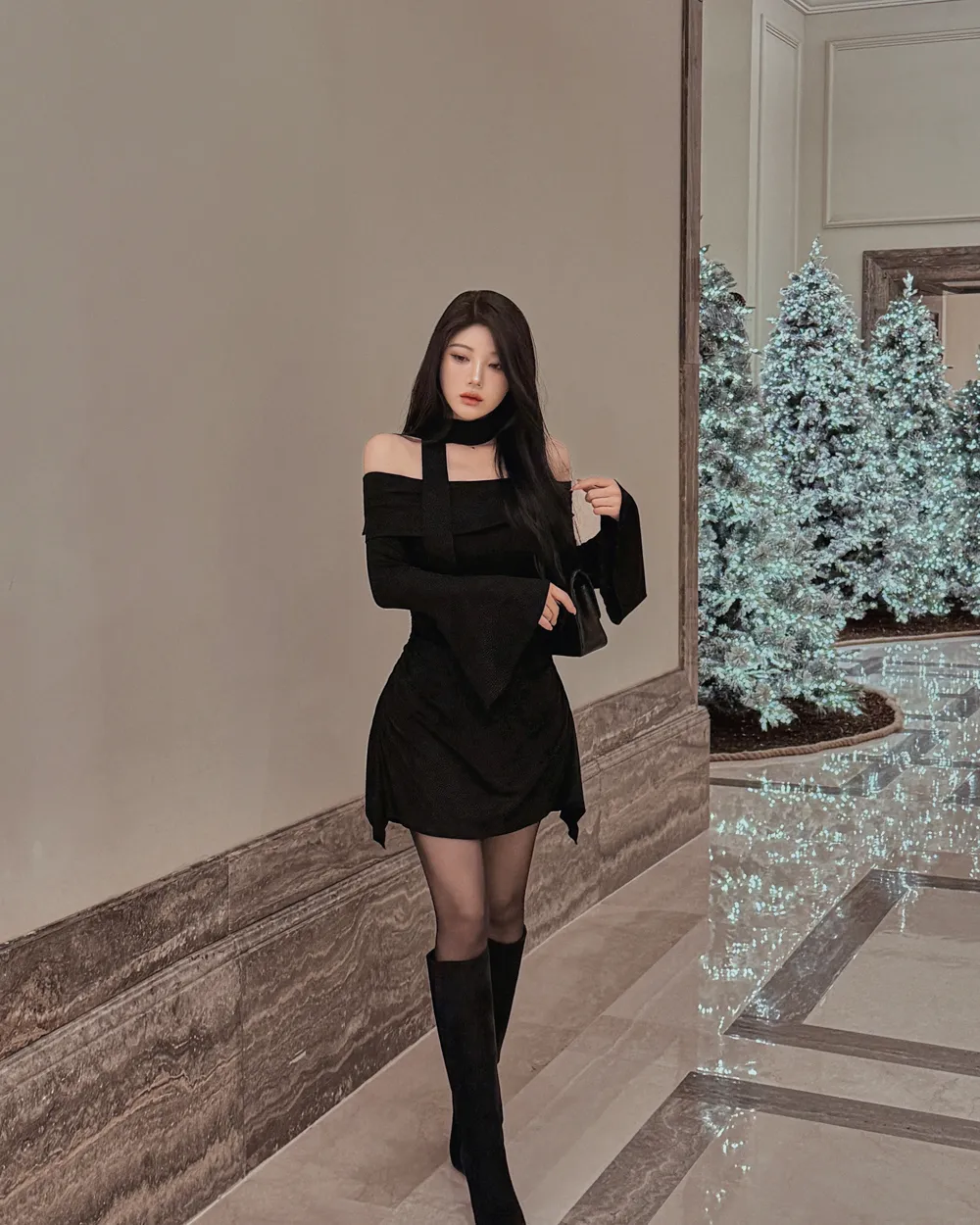 드레스 모델 착용 이미지-S1L60