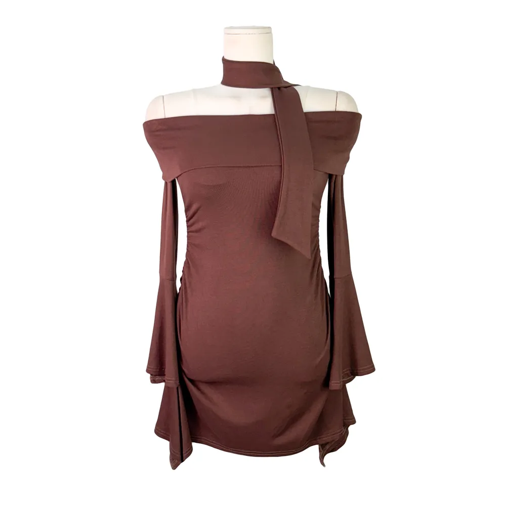 드레스 버건디 색상 이미지-S1L17