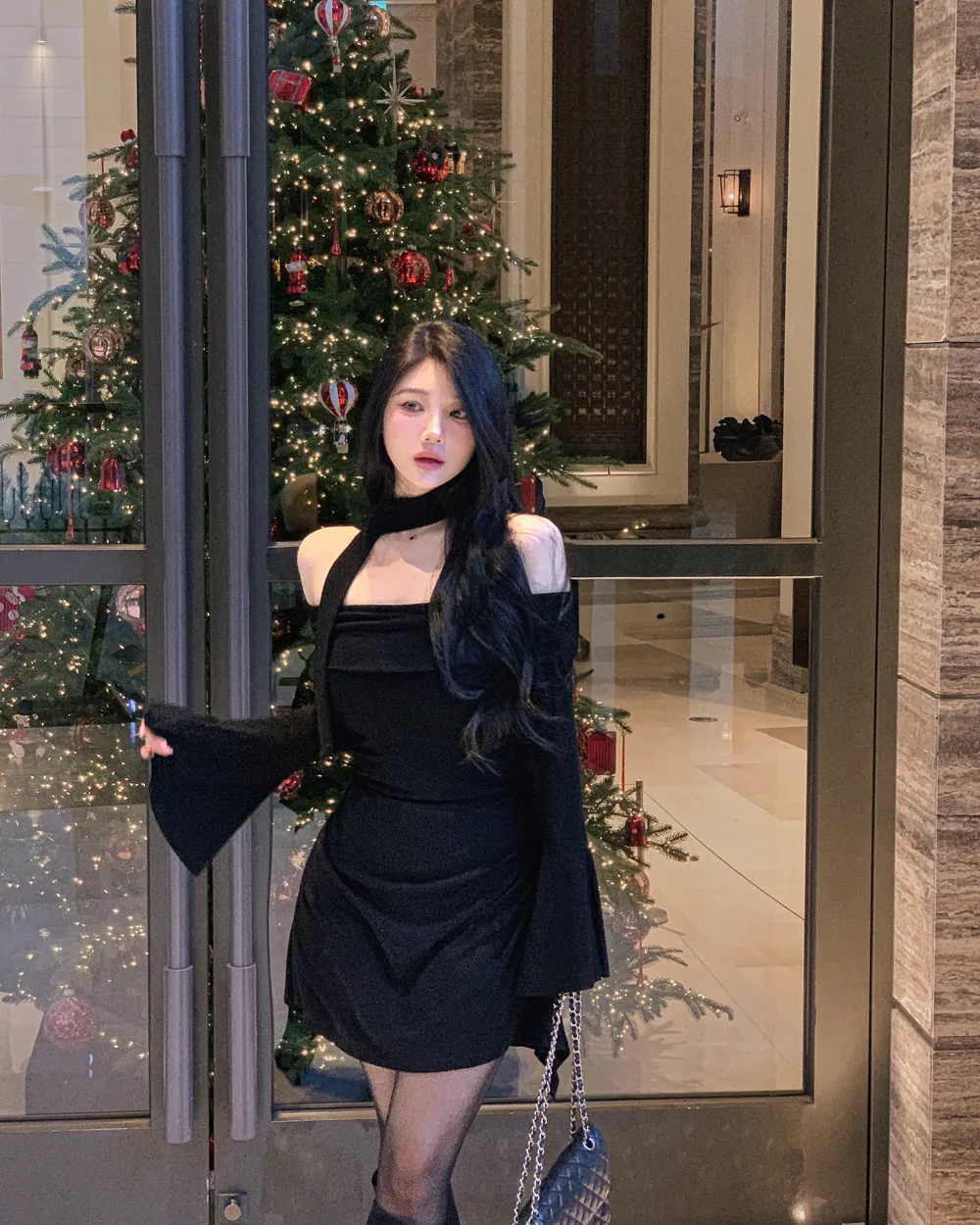 드레스 모델 착용 이미지-S1L35