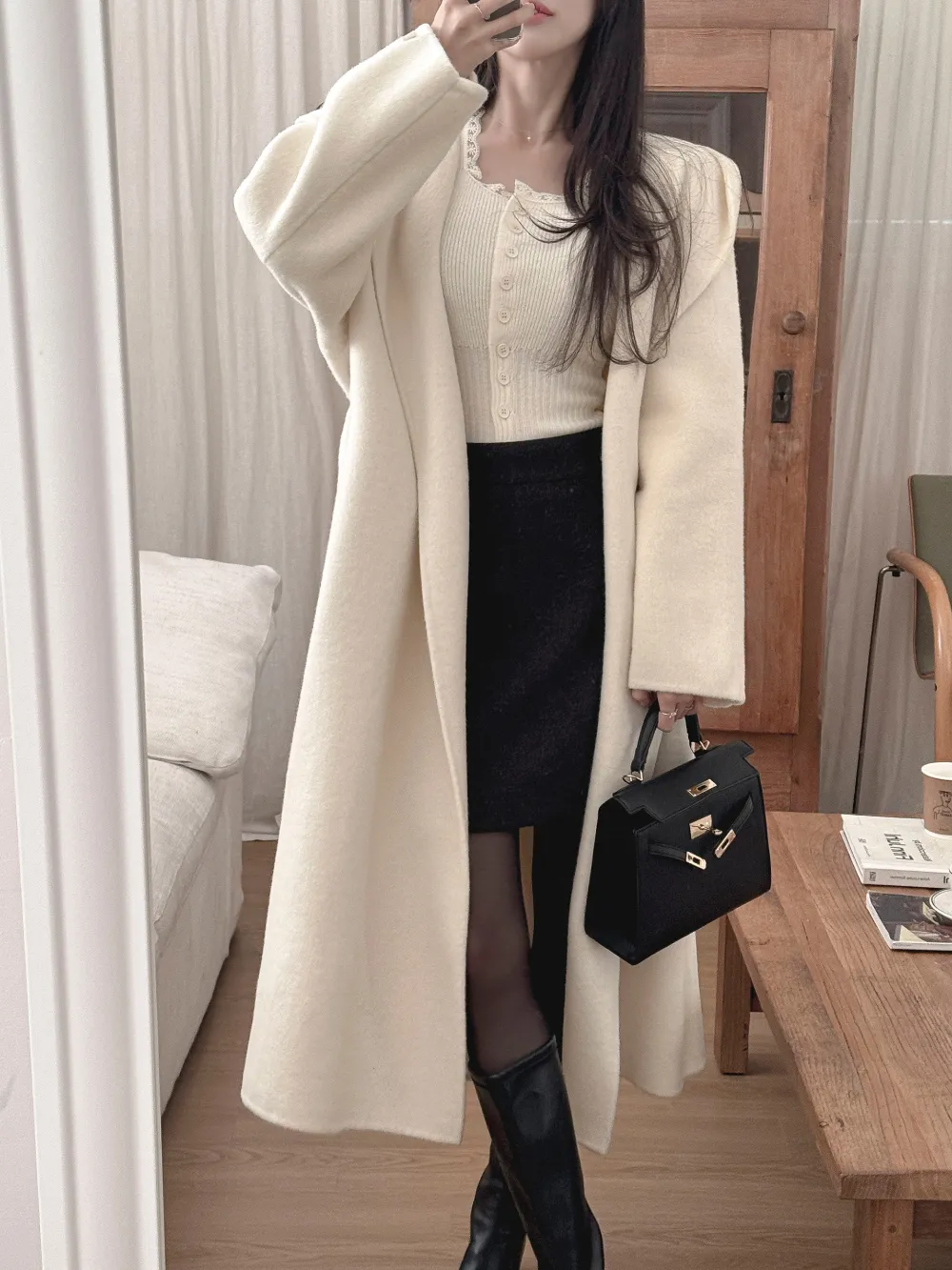 미니 스커트 모델 착용 이미지-S1L37