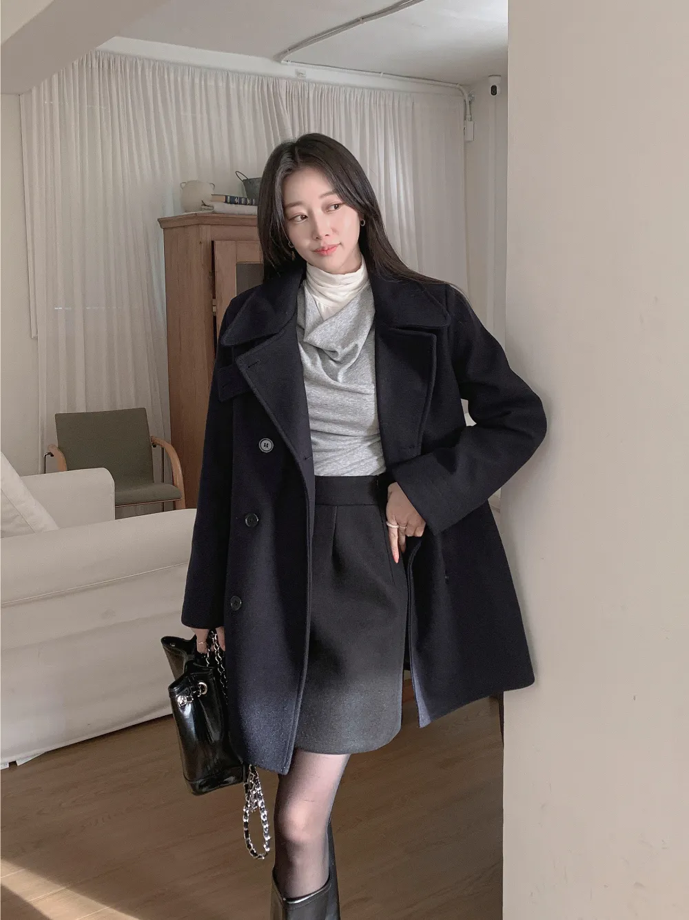 미니 스커트 모델 착용 이미지-S3L17