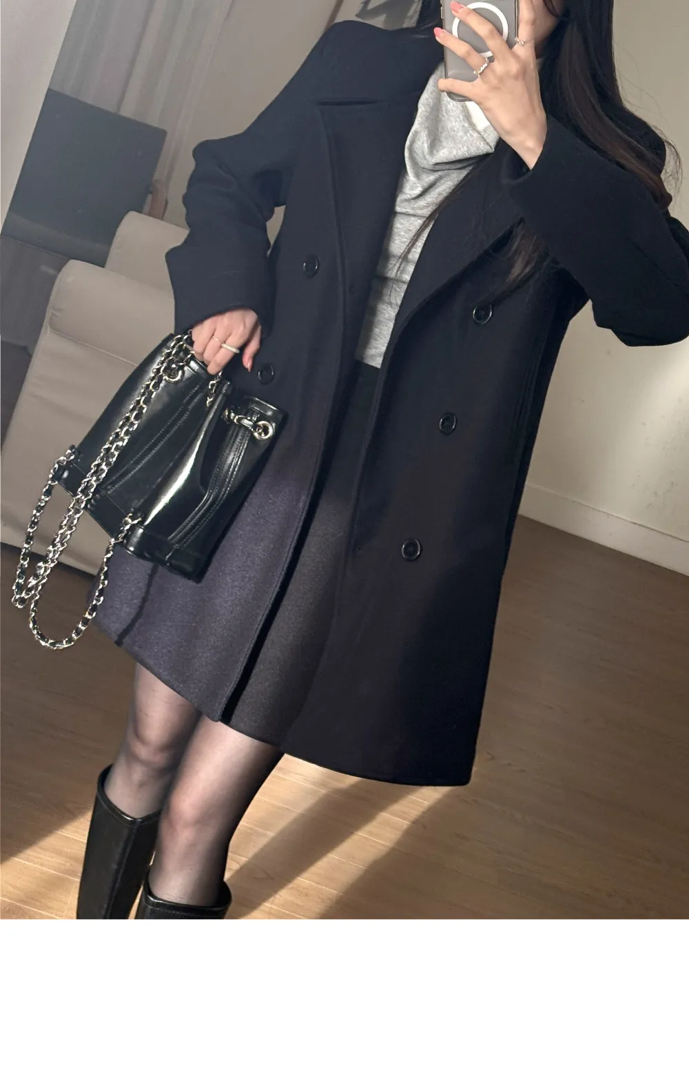 미니 스커트 모델 착용 이미지-S3L30