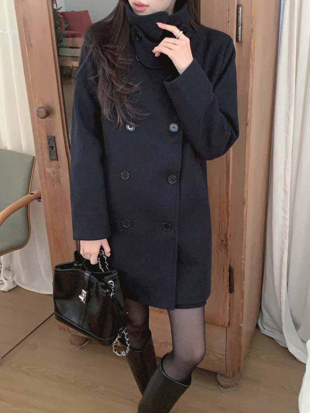 미니 스커트 모델 착용 이미지-S3L23