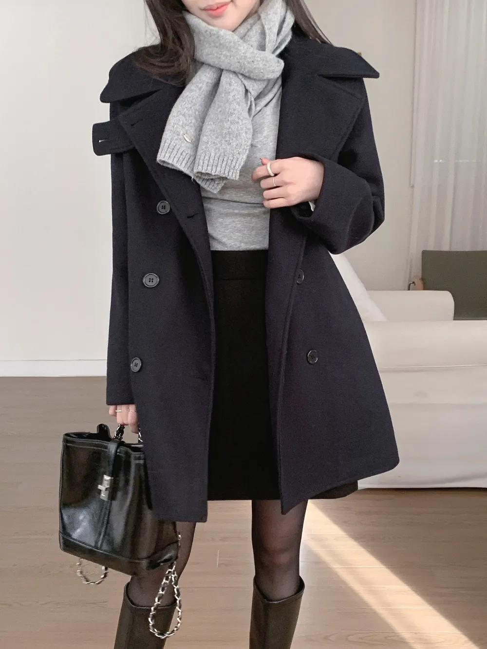 미니 스커트 모델 착용 이미지-S3L25