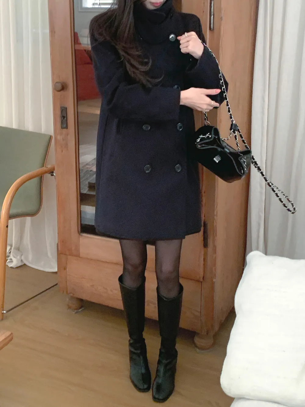 미니 스커트 모델 착용 이미지-S3L22