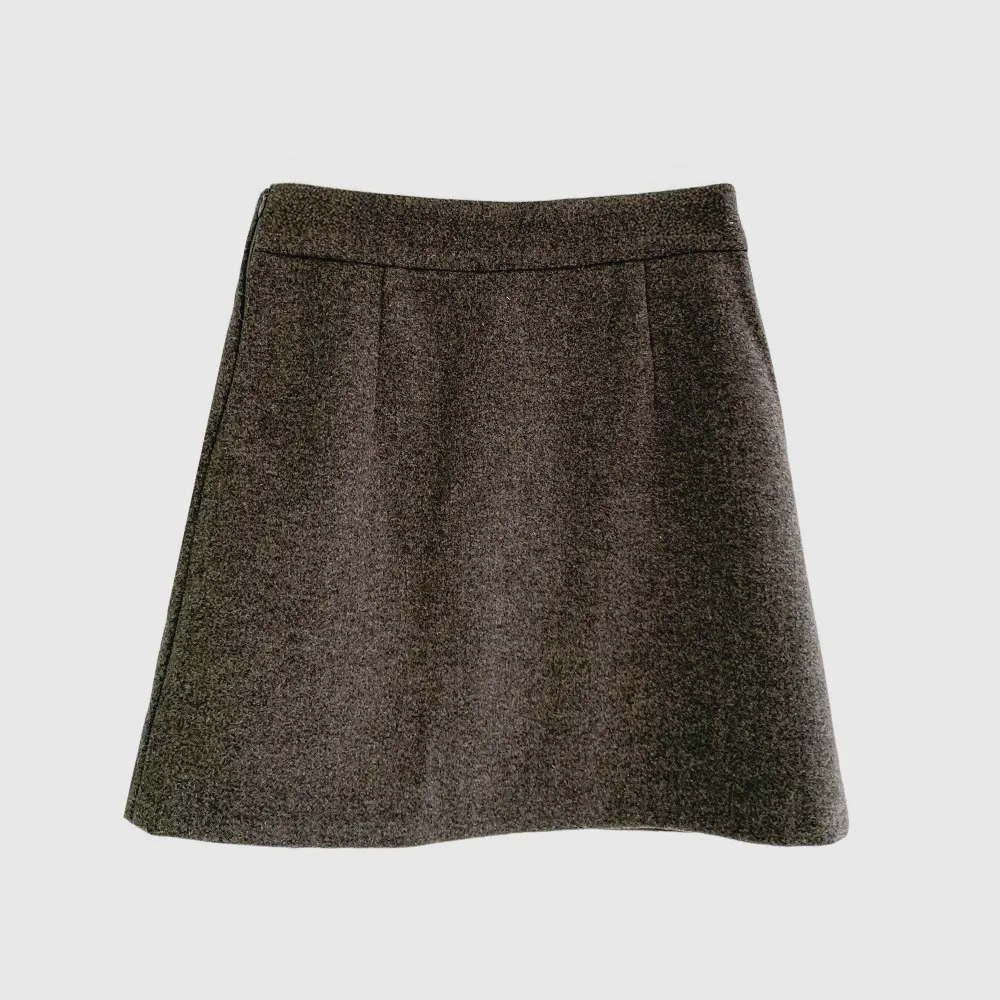 미니 스커트 오트밀 색상 이미지-S1L61