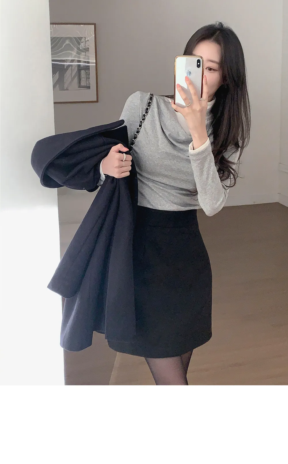 미니 스커트 모델 착용 이미지-S3L8