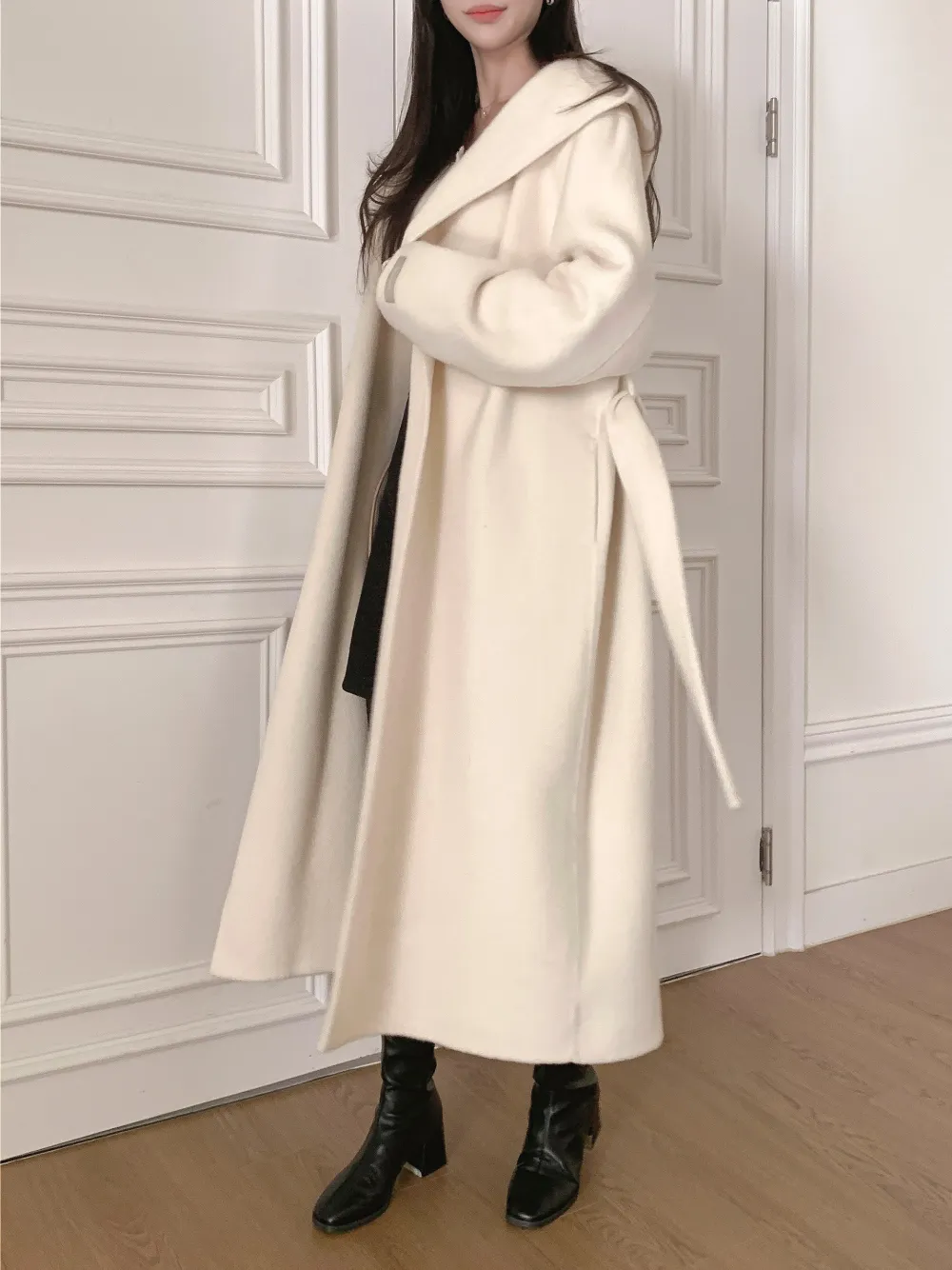 미니 스커트 모델 착용 이미지-S1L40