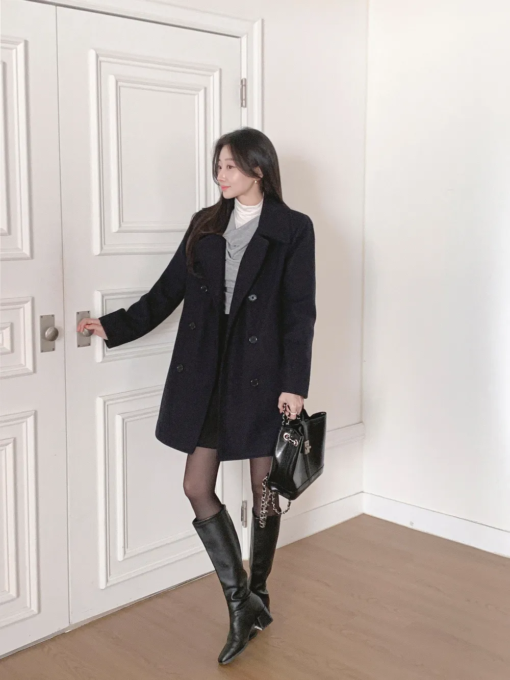 미니 스커트 모델 착용 이미지-S3L19