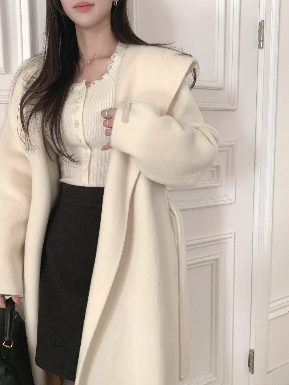 미니 스커트 모델 착용 이미지-S1L42