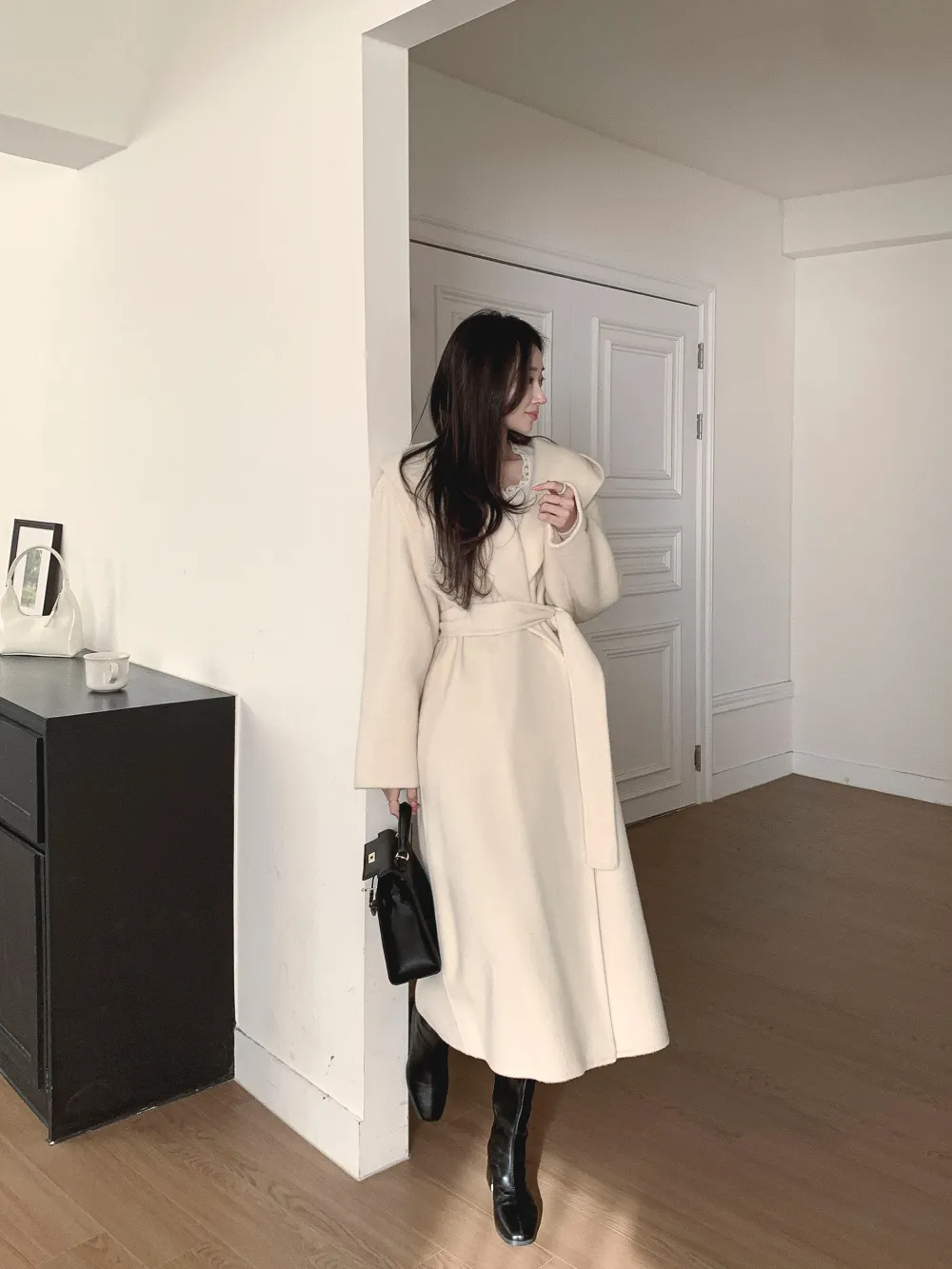 미니 스커트 모델 착용 이미지-S1L52