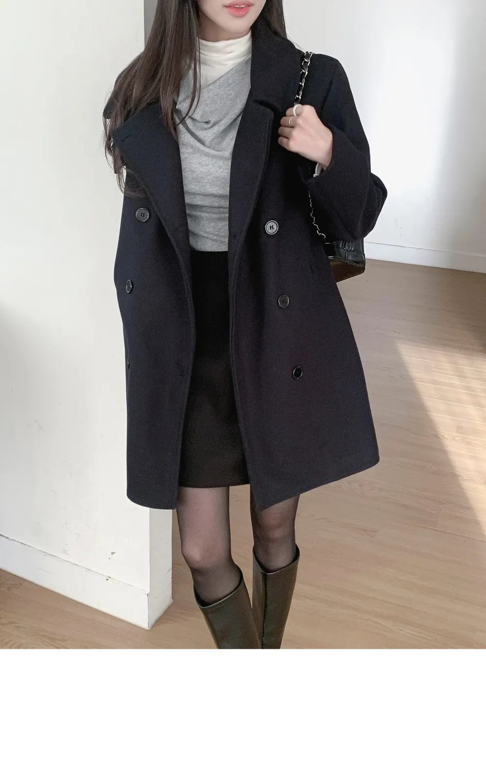 미니 스커트 모델 착용 이미지-S3L20