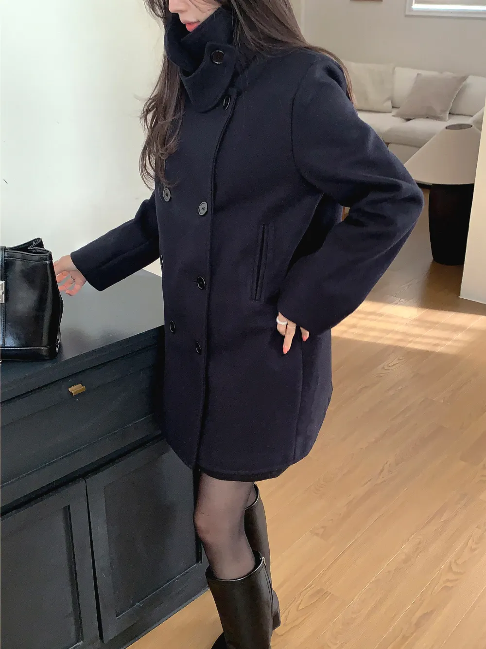 미니 스커트 모델 착용 이미지-S3L28