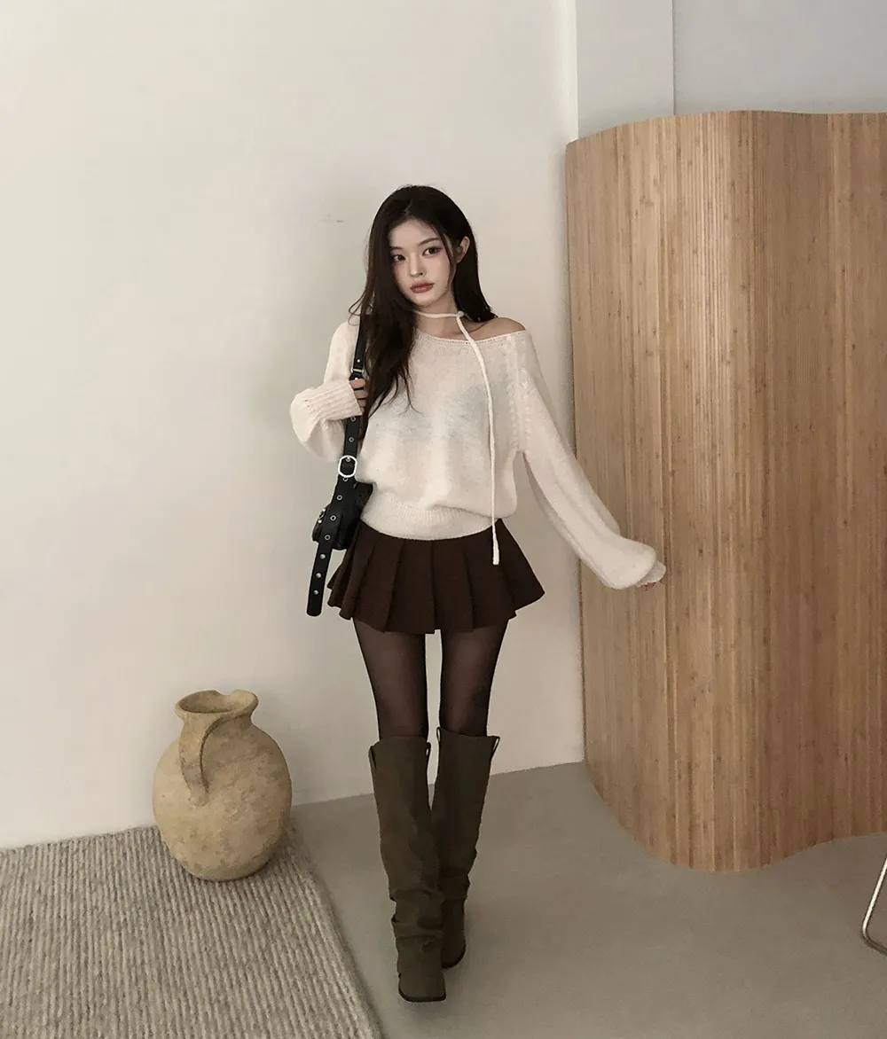 카디건 모델 착용 이미지-S3L15