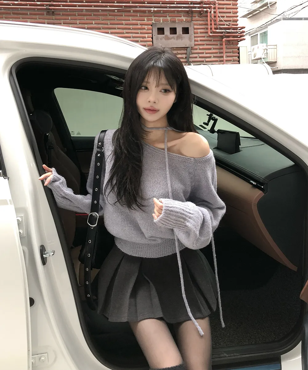 카디건 모델 착용 이미지-S3L37