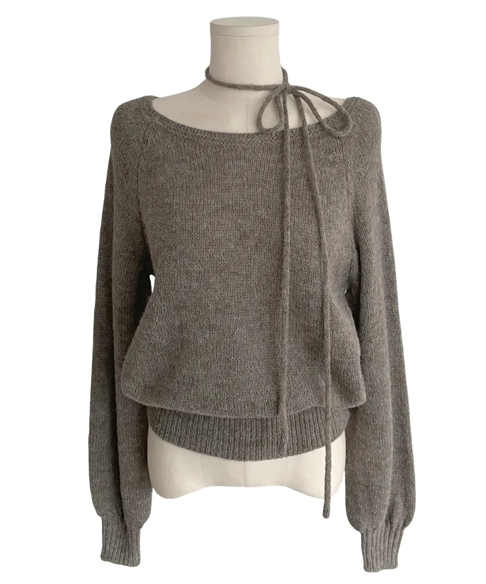 카디건 오트밀 색상 이미지-S3L49