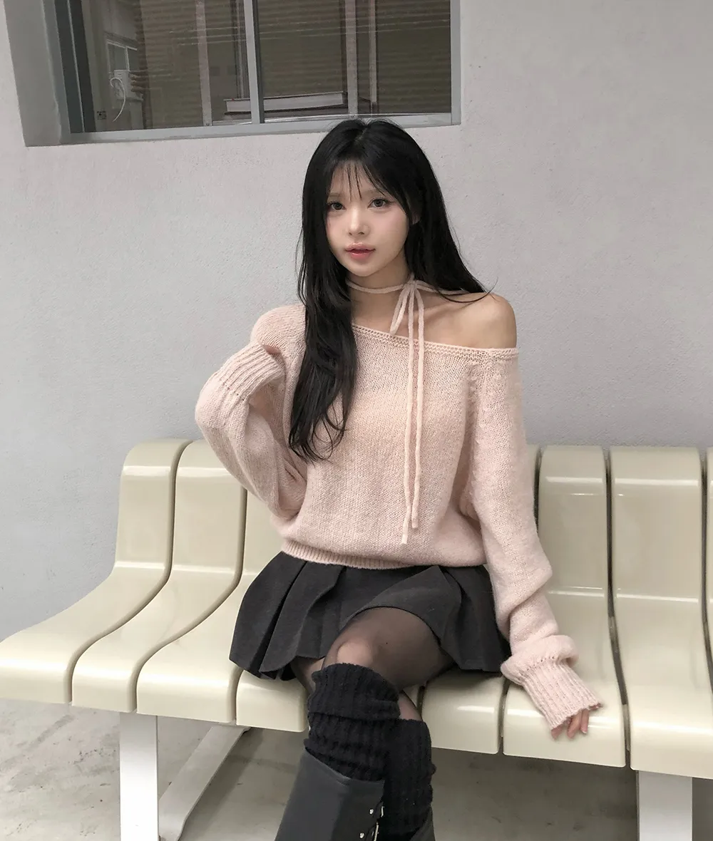 카디건 모델 착용 이미지-S3L18