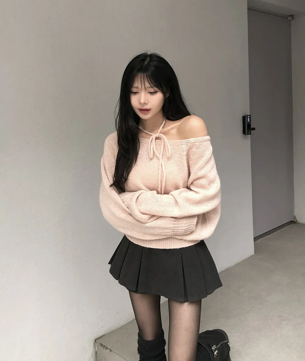 카디건 모델 착용 이미지-S3L22