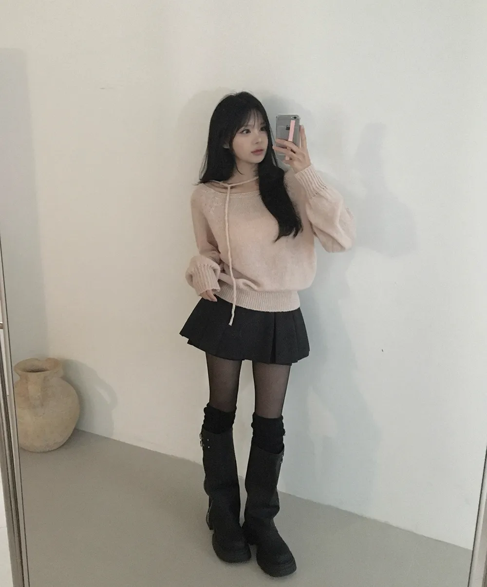 카디건 모델 착용 이미지-S3L26